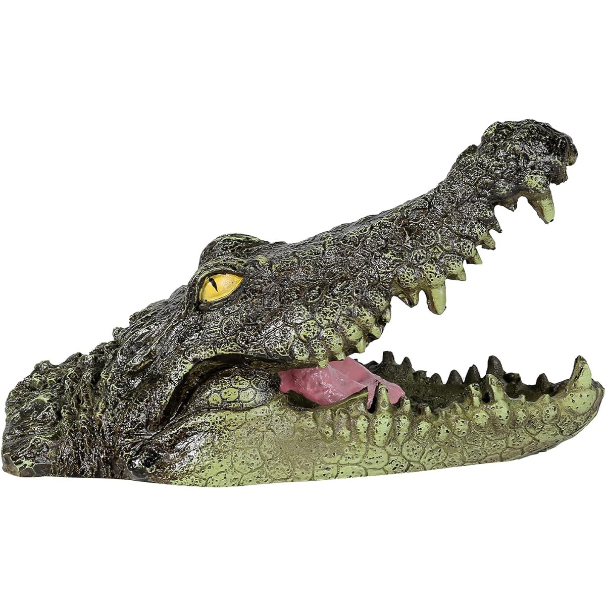 Pond Floating Alligator Head Decoy,Outdoor Pool Floating Fake Gator Head Deterrent Duck,Crocodile Head for Decoration Pool Alligator Decoy (8.7x4.3inch,C1)