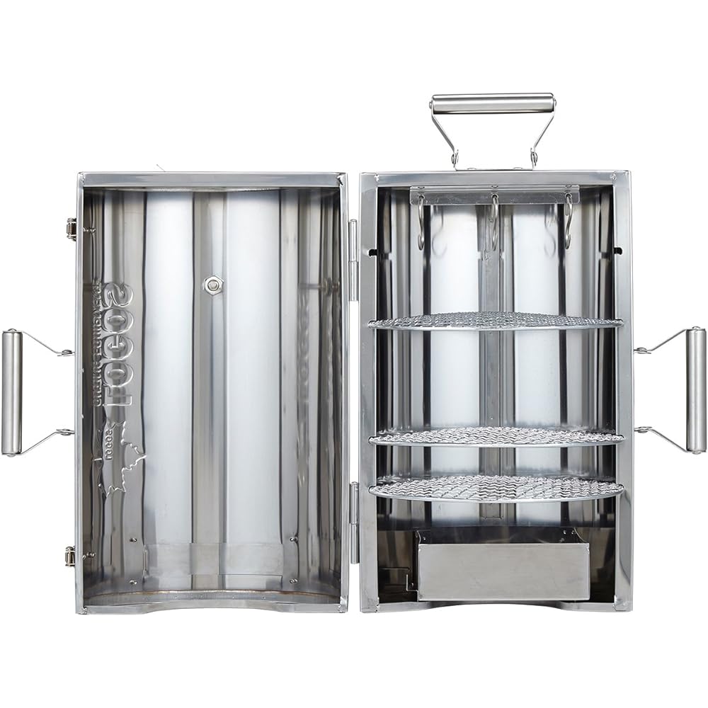 LOGOS Smoker LOGOS Forest Smoke Tower Smoker Cylindrical Type 180 Degree Open/Close Type No Heat Source Required