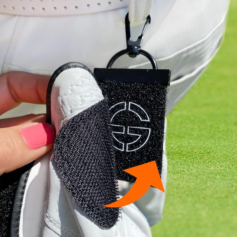 EGG PRO Golf Glove Holder 2 Pieces Double Sided Loop Glover Keeper Golf Gift Easy to Carry Golf Glove