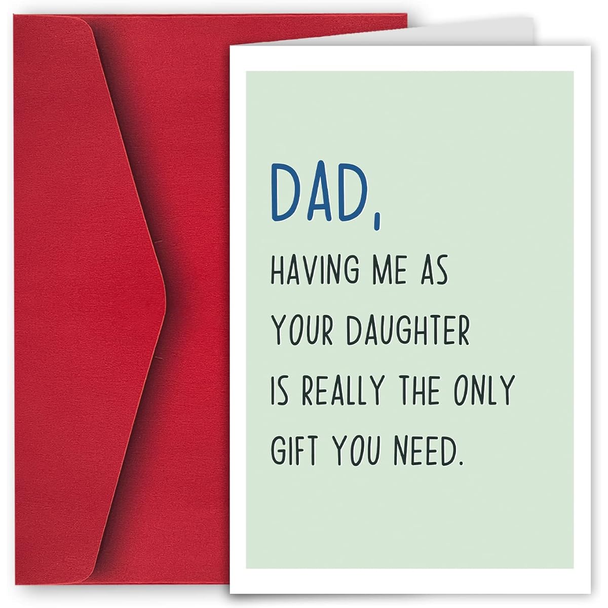 Ulbeelol Father's Day Cards from Daughter Pompous Father's Day Cards Funny Cards for Dad Arrogant Father's Day Cards Rude Father's Day Cards