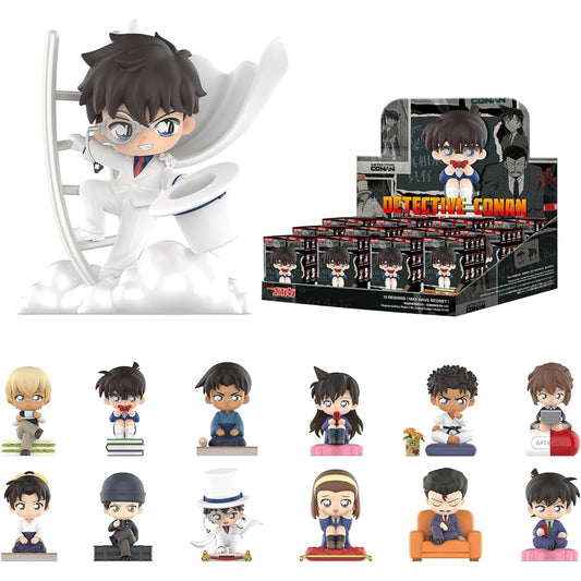 Popmart Detective Conan Classic Character Action Figure 12/12 Set Collection Toy Random Box Birthday Christmas Party Holiday Gift Home Decoration