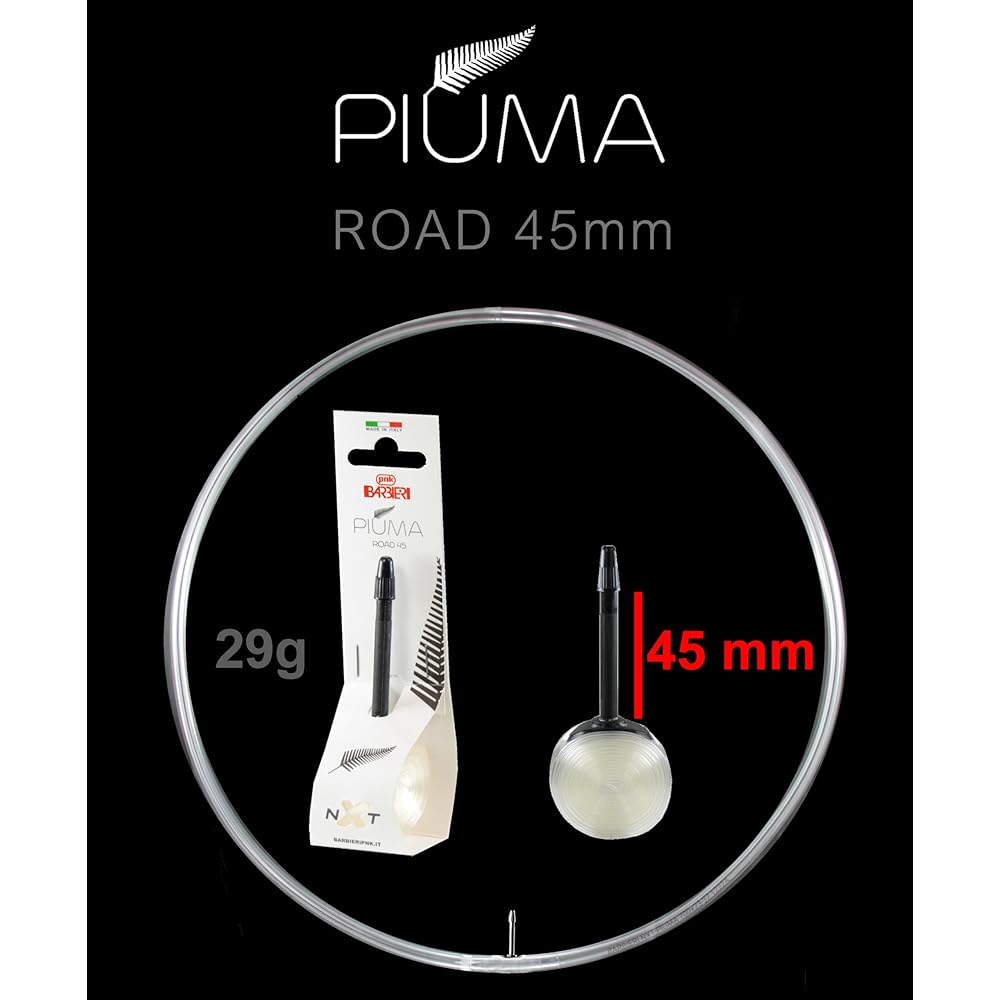 Barbieri Bicycle NXT PIUMA TPU Tube FOR ROAD Presta White 700X23-32