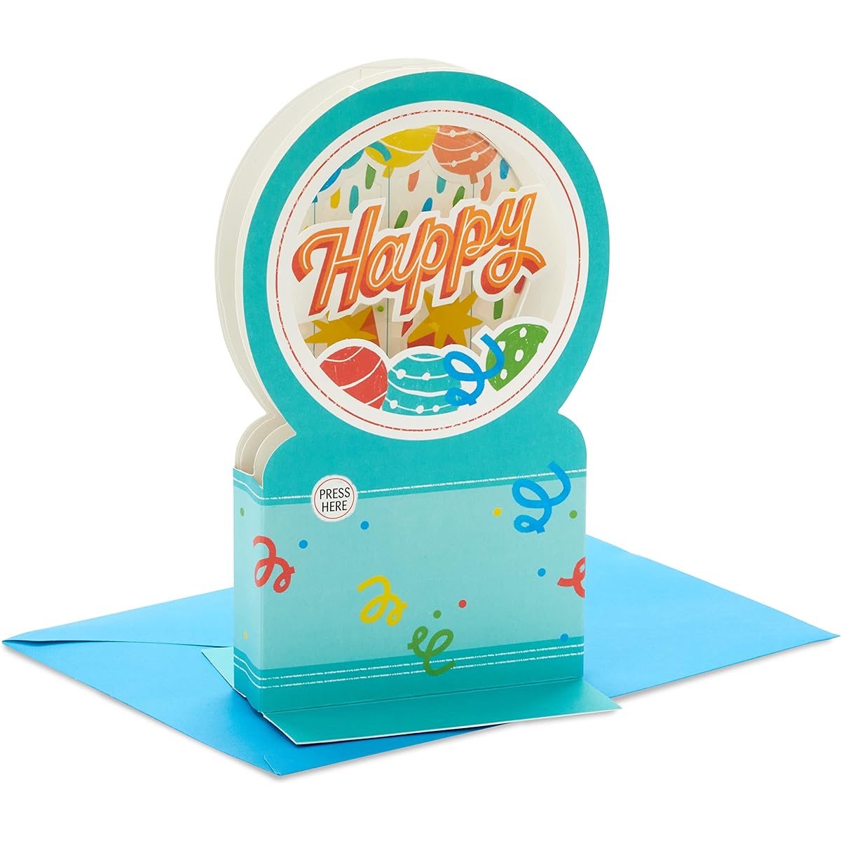 Hallmark Paper Wonder Pop-Up Musical Birthday Card (Snow Globe)