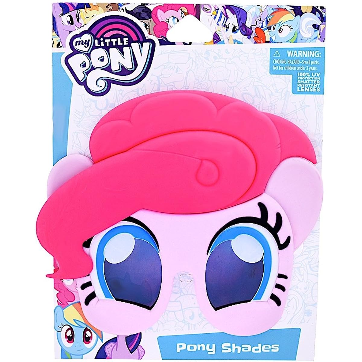 Costume Sunglasses My Little Pony Pinkie Pie Sunstash Party Giveaway UV400 One Size (80603)