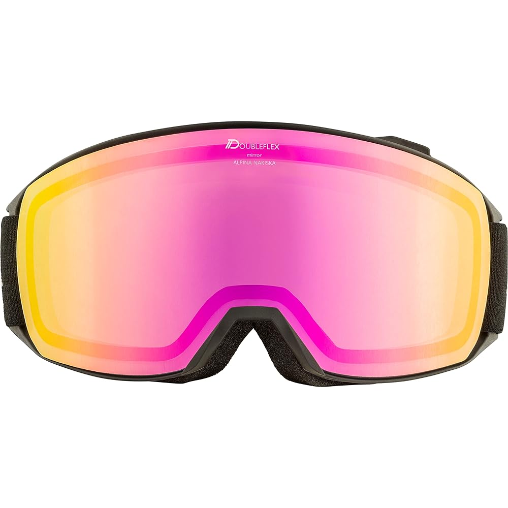 ALPINA Ski Snowboard Goggles Unisex High-contact Mirror Lens Anti-Fog Glasses Can Be Used NAKISKA Q LITE