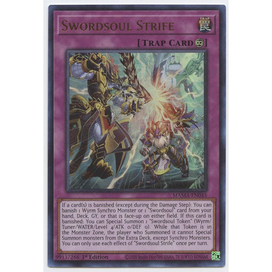 Sword Soul Strife - MAMA-EN045 - Ultra Rare - 1st Edition.