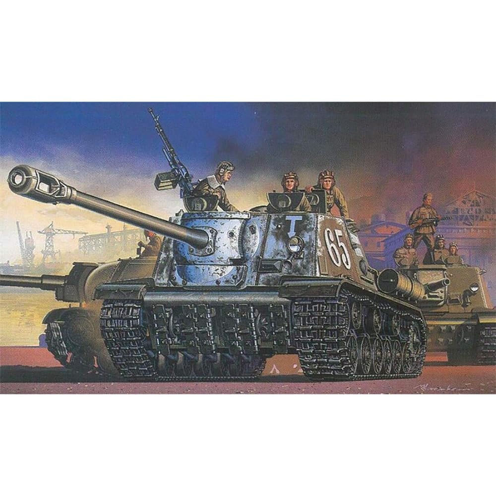 Dragon 1/35 World War II Soviet Army JSU-122 vs German Army Anti-Tank Soldier Plastic Model DR6787