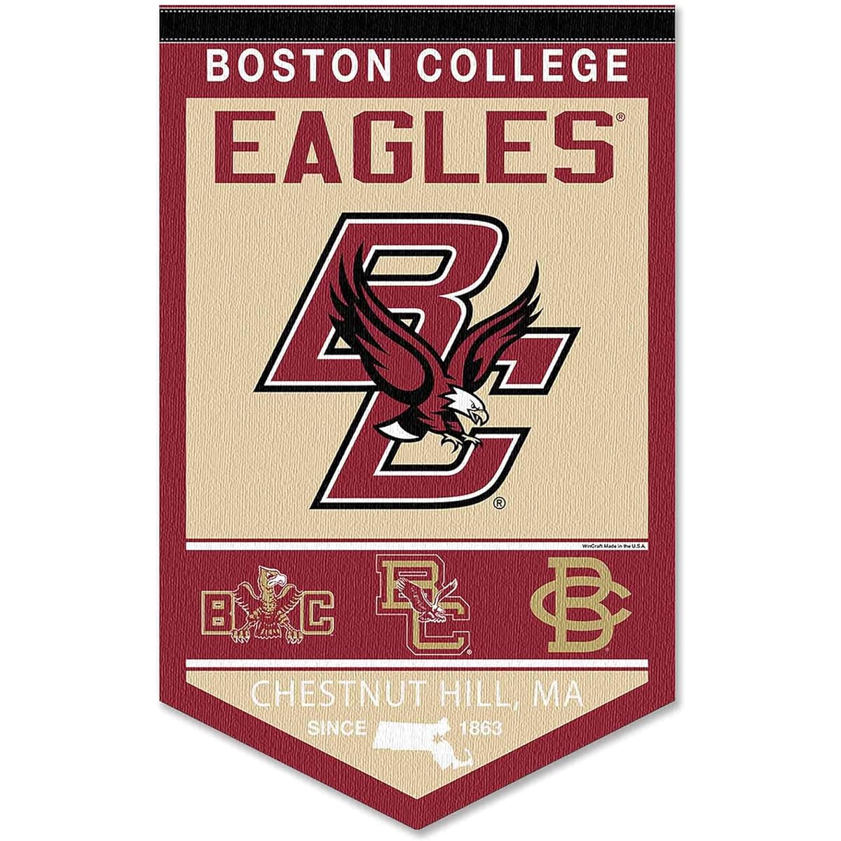 Boston College Eagles Heritage History Banner Pennant