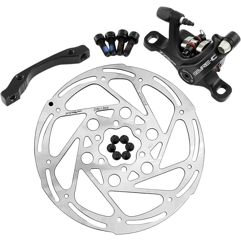 TRP SPYRE-C Road Alloy Mechancial Disc Brake Set 160mm Rotor, Front and Rear, MH1705