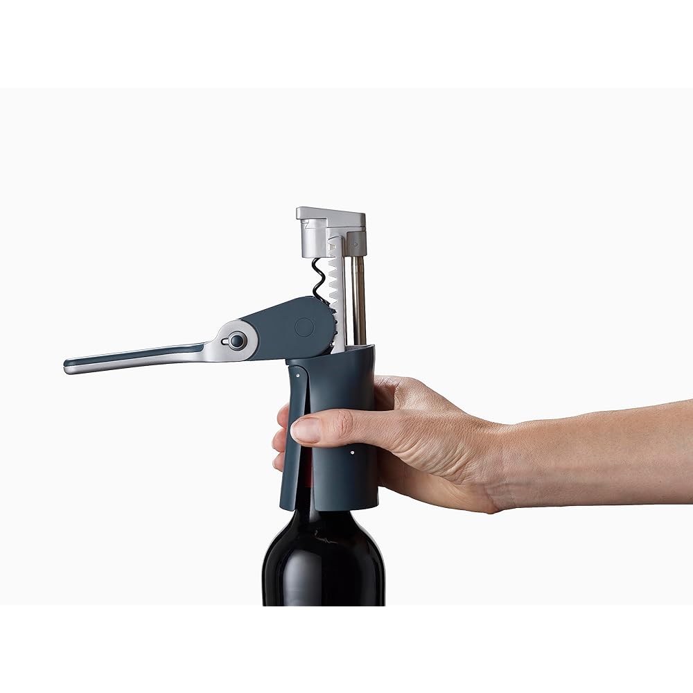 [Genuine product] Joseph Joseph Wine opener corkscrew (Barwise) 20099 that allows you to open bottles without using force with the power of a lever