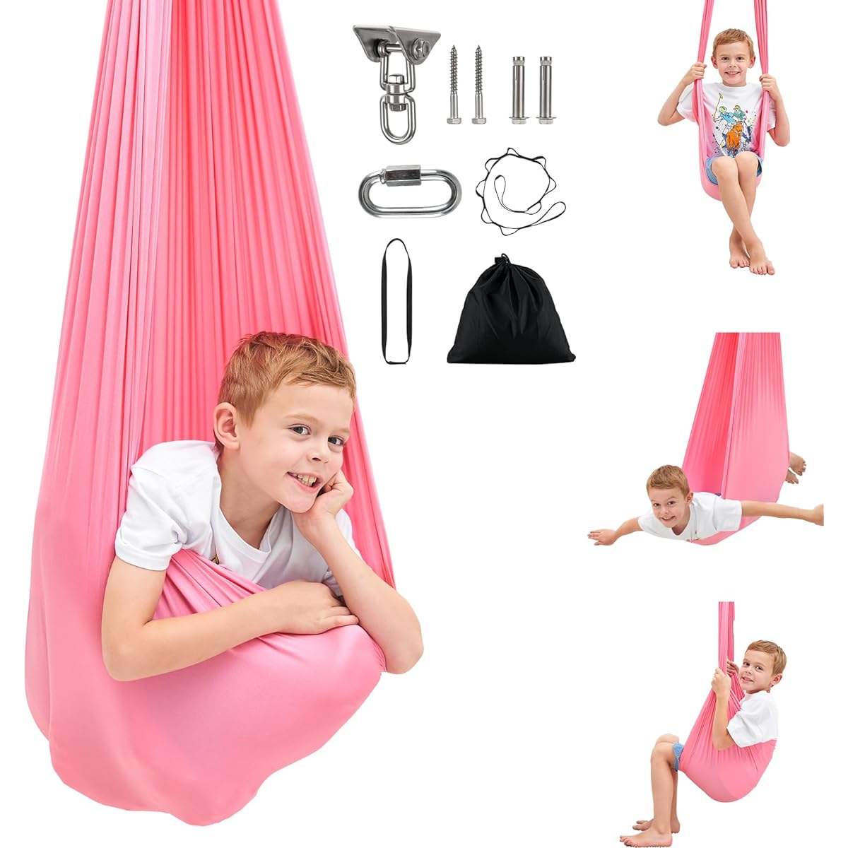 Sensory Swing Therapy Swing for Children with Special Needs (Hardware Included) Helps with ADHD Autism Sensory Processing Therapy Hammock for Both Indoor and Outdoor Use