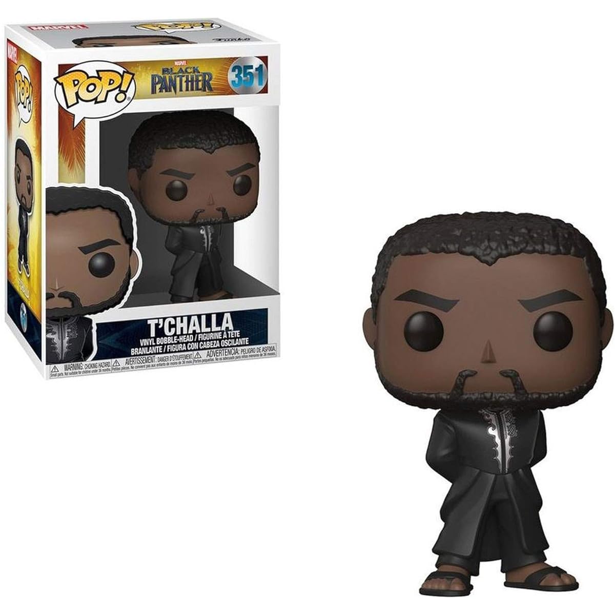 Funko - Figurine Marvel Black Panther - T'challa Black Robe Pop 10cm - 0889698312868