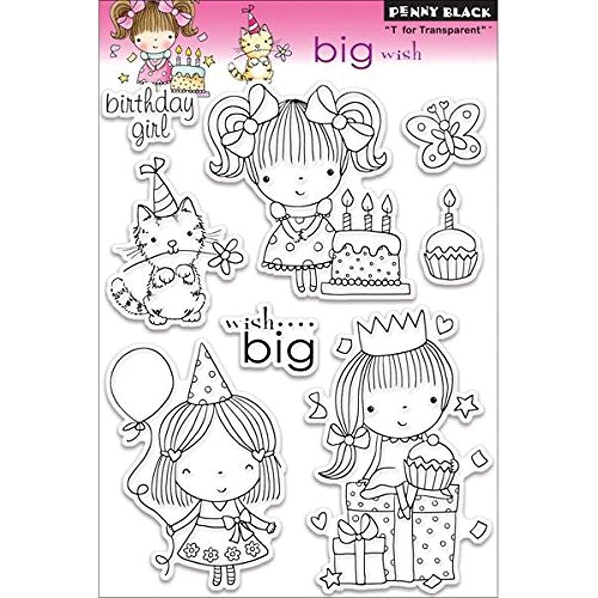 Penny Black Clear Stamps Big Wish/Clear Stamp Big Wish (5"x7.5")