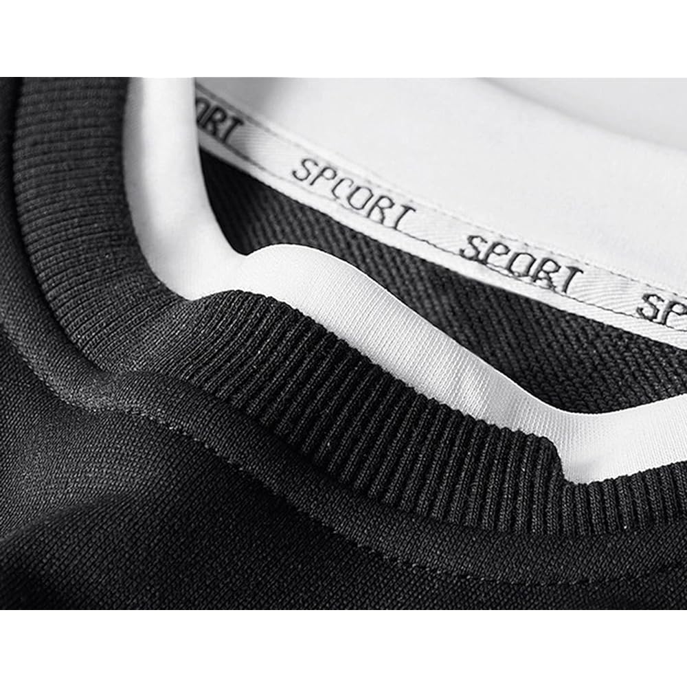 [OKJCON] Sweatshirt, Men's, Long Sleeve, Parka, Spring, Loose, Stylish, Casual, Plain, Pullover, Large Size
