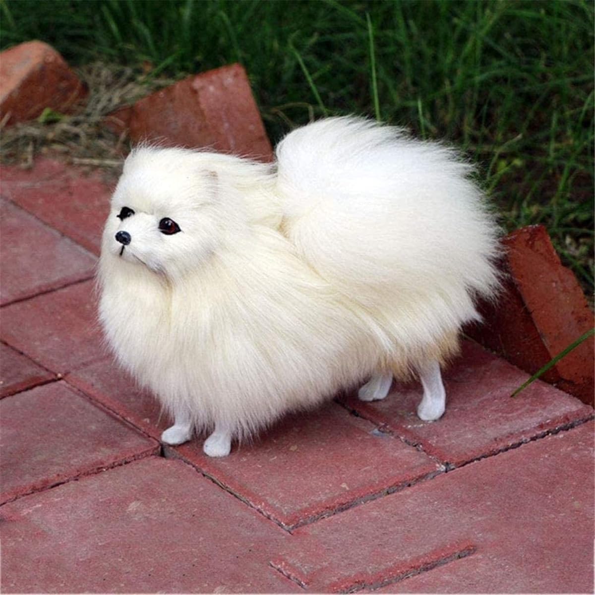 Dog Pomeranian Toy Gift Animal Plush Toy Realistic Animal Model Soft Kids Plush Toy Real Simulation Toy Doll Kids Puppy Toy Toy Gift