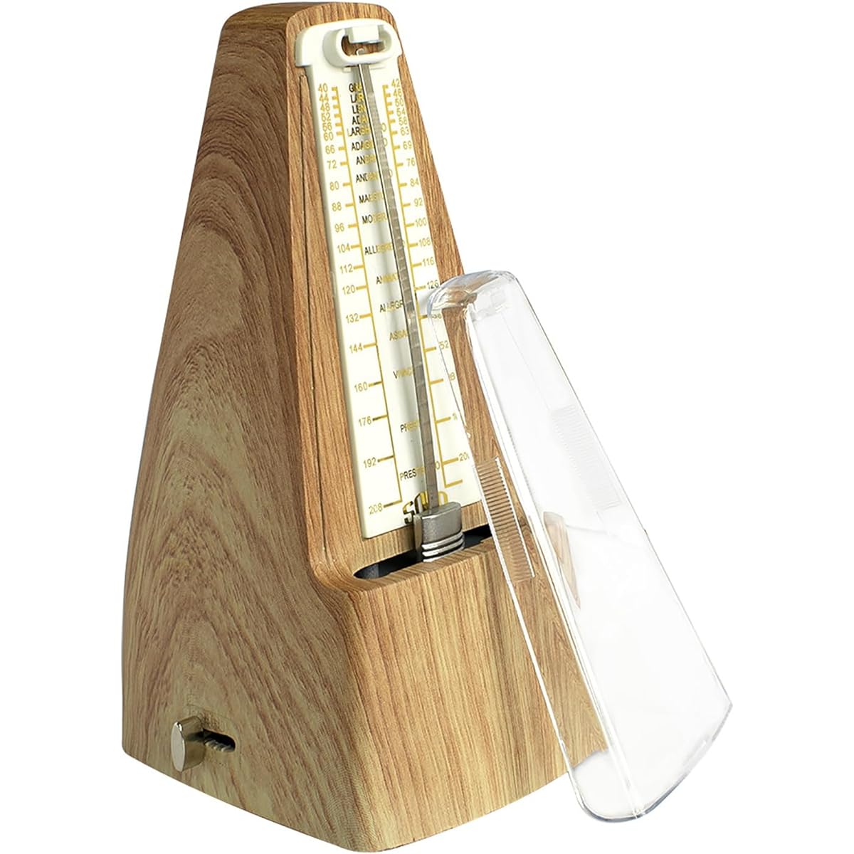 Metronome for playing musical instruments, piano, mechanical guitar, Guzheng, violin, biwa, rhythm machine, easy to operate (Color: Light colours, Size: 20.3x9.5x12.1cm)