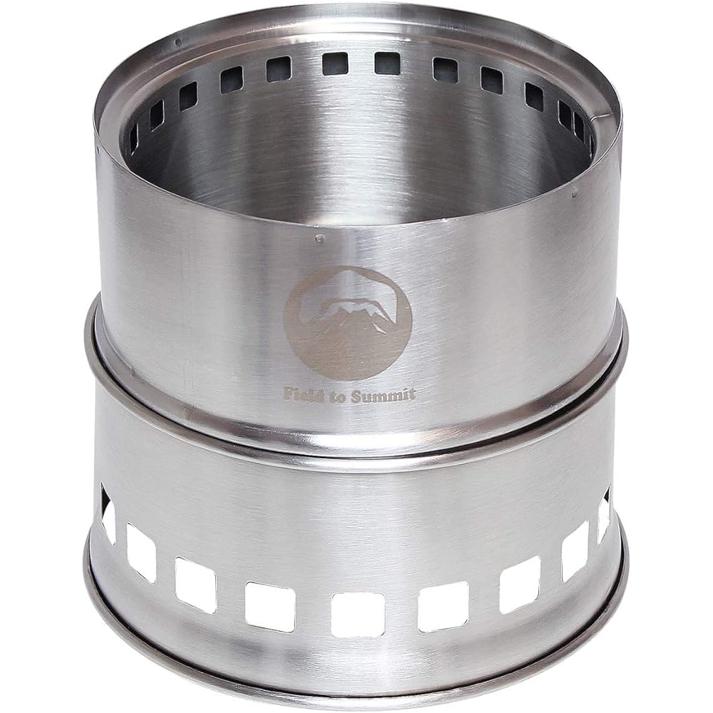Field to Summit Flame Stove OFBSTOVE Wood Stove Camping Stove Bonfire Stove Lightweight Compact Secondary Combustion Portable Sub Stove Stainless Steel Trivet Mini Tool Thermal Efficiency Portable