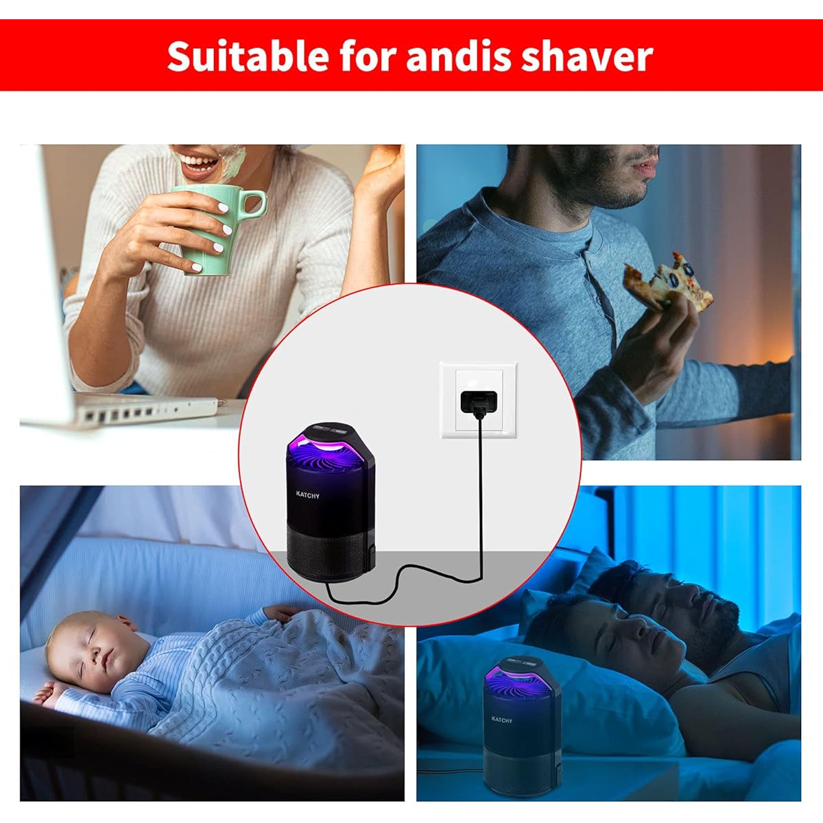 Katchy Indoor Automatic Indoor Power Cord Adapter Charger