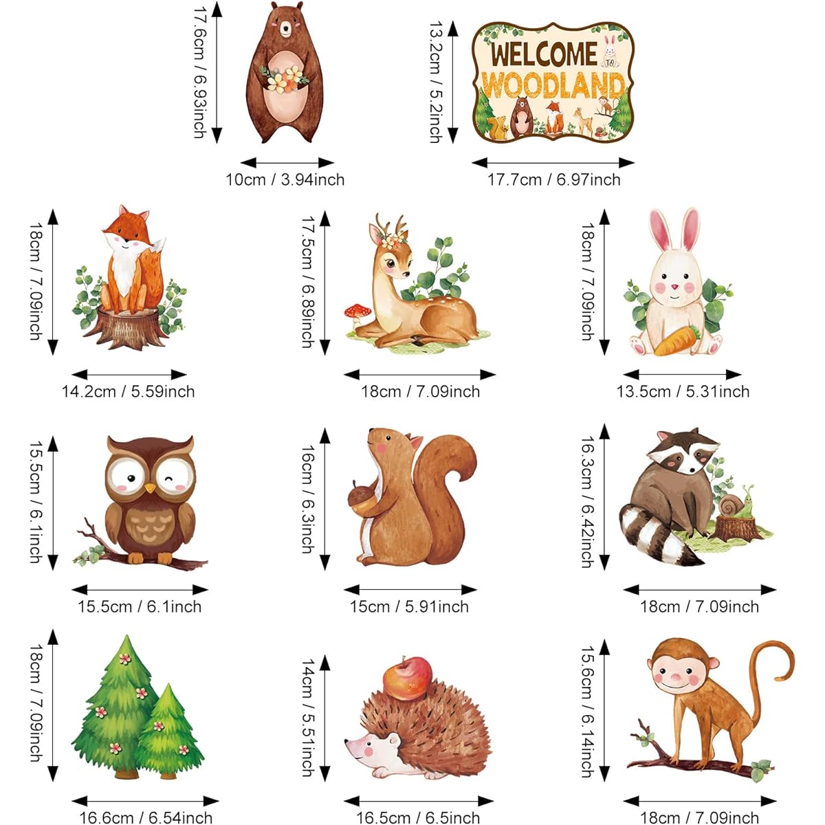 30 Pieces Forest Animals Hanging Swirl Decorations Forest Friends Birthday Party Foil Ceiling Decor for Boys Girls Kids Woodland Classroom Decorations Jungle Birthday Party Fox Party Baby Shower Supplies