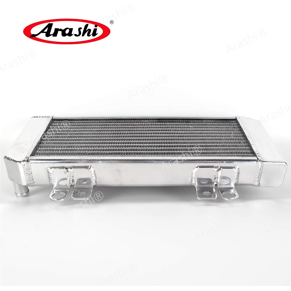 Arashi Radiator Cooling Cooler Compatible with Kawasaki Ninja250 Ninja300 Ninja 250 300 2008 2009 2010 2011 Motorcycle Replacement Accessories Silver