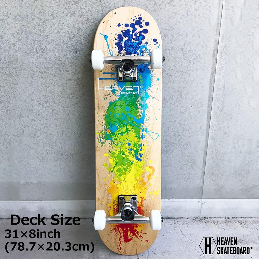 Skateboard Skateboard Complete Product Vitamin 31×8 HEAVEN PERFECT VITAMIN SKATE COMPLETE INSPIRE Reliable size for beginners to advanced users Size for all-round use Canadian Maple Complete Inspire Translation