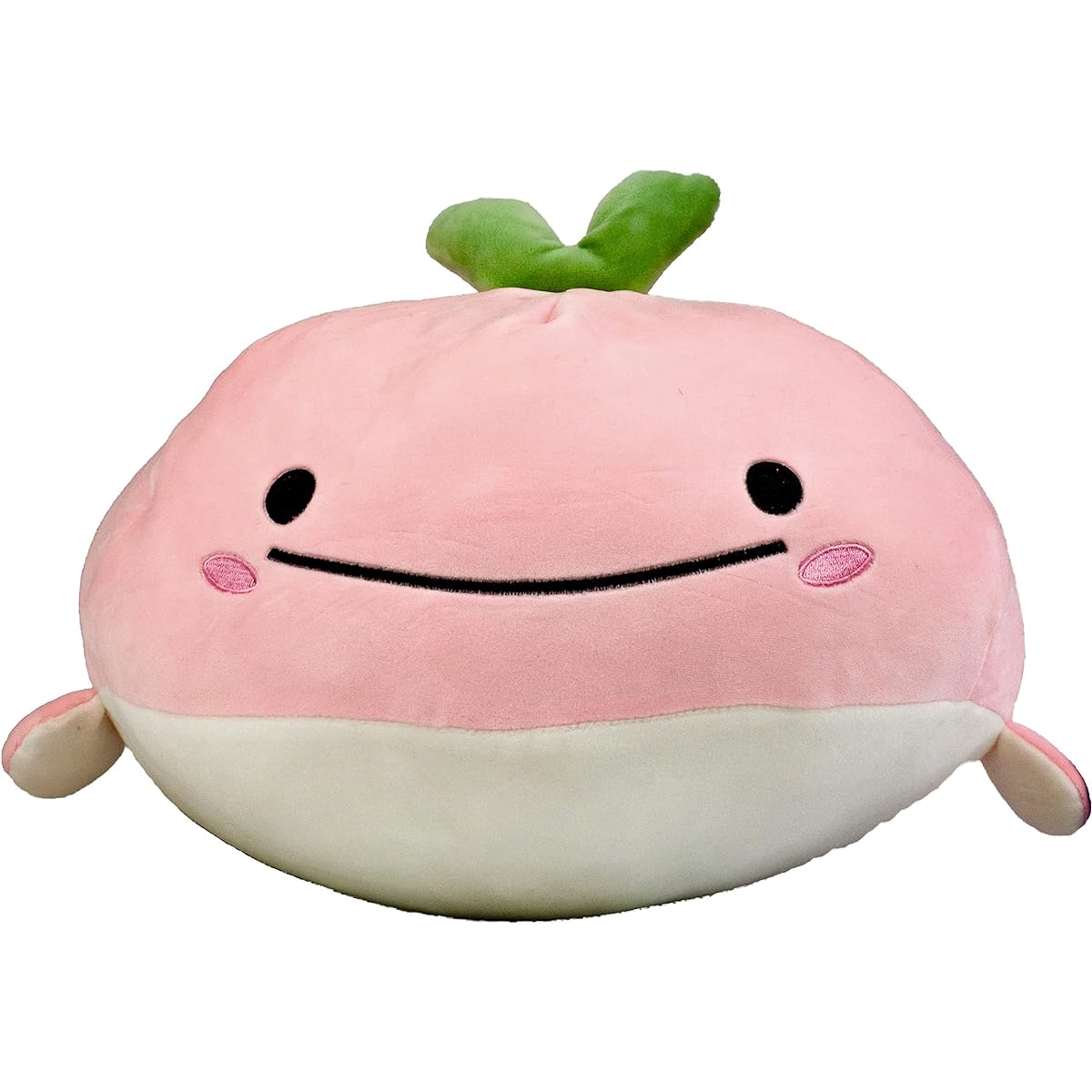 Snuggaboos Original Super Soft Fluffy Pillow Toy Naomi the Whale Pink Squish Plush Pet Kids Large Stuffed Animals Sleeping Animals Cute Room Decor (15" 8") (15")