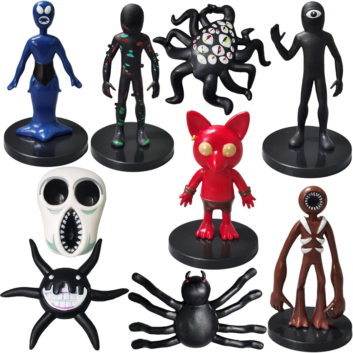 GYDAMAI Garten of Banban Toys 9 Pieces New Door Toy Garten of Banban Action Figure Toys New Door Action Figure Toys for Kids and Adults Halloween Christmas Birthday Gift Boys Girls (9 Pieces)