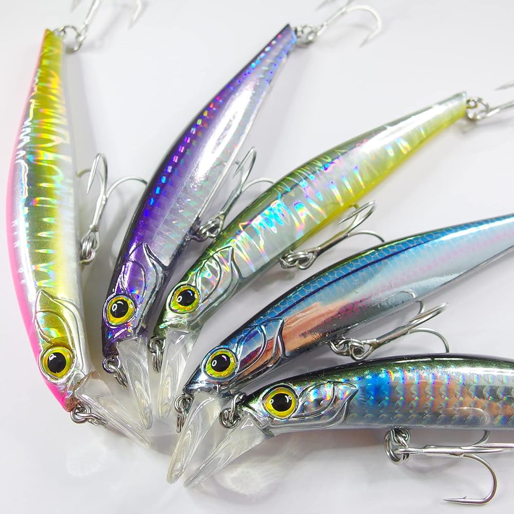 [Momo Lure] Momo Lure Swimmer 105 18g Sinking Minnow Seabass Lure Small Blue Fish Assorted Set
