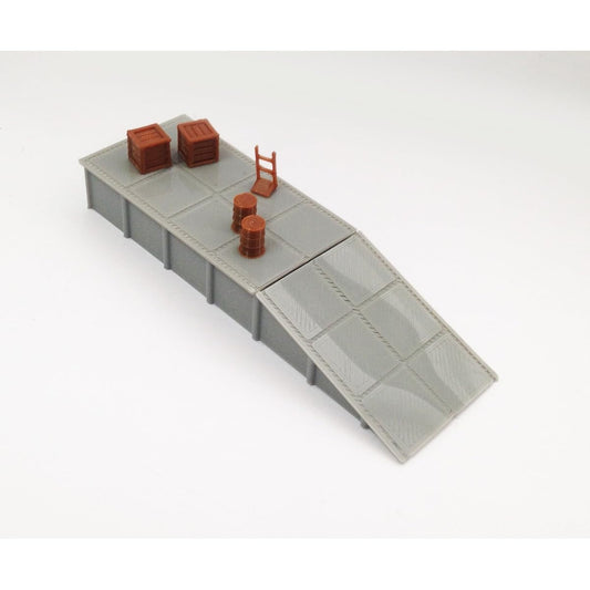 Outland Models Train Railway Layout Platform/Loading Dock Toy HO Scale
