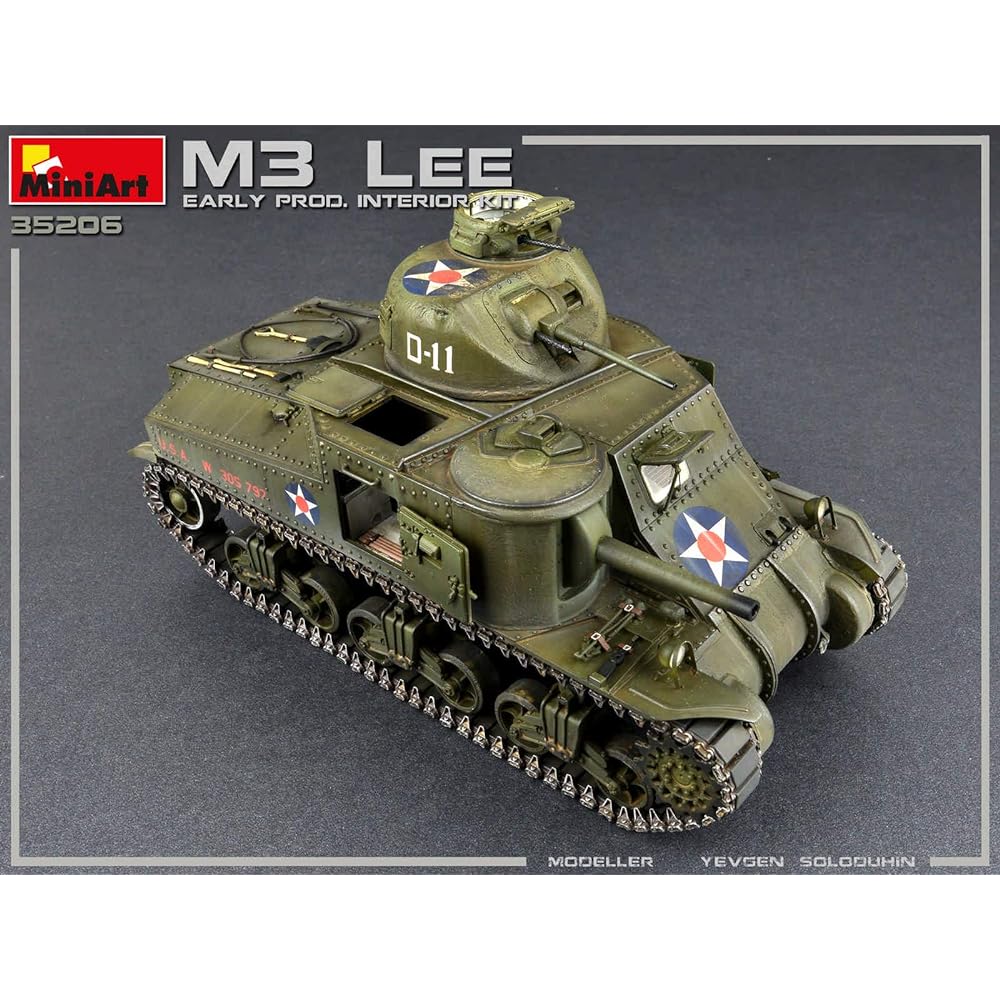 Miniart 1/35 US Army M3 Lee Early Type Full Interior (Internal Reproduction) Plastic Model MA35206