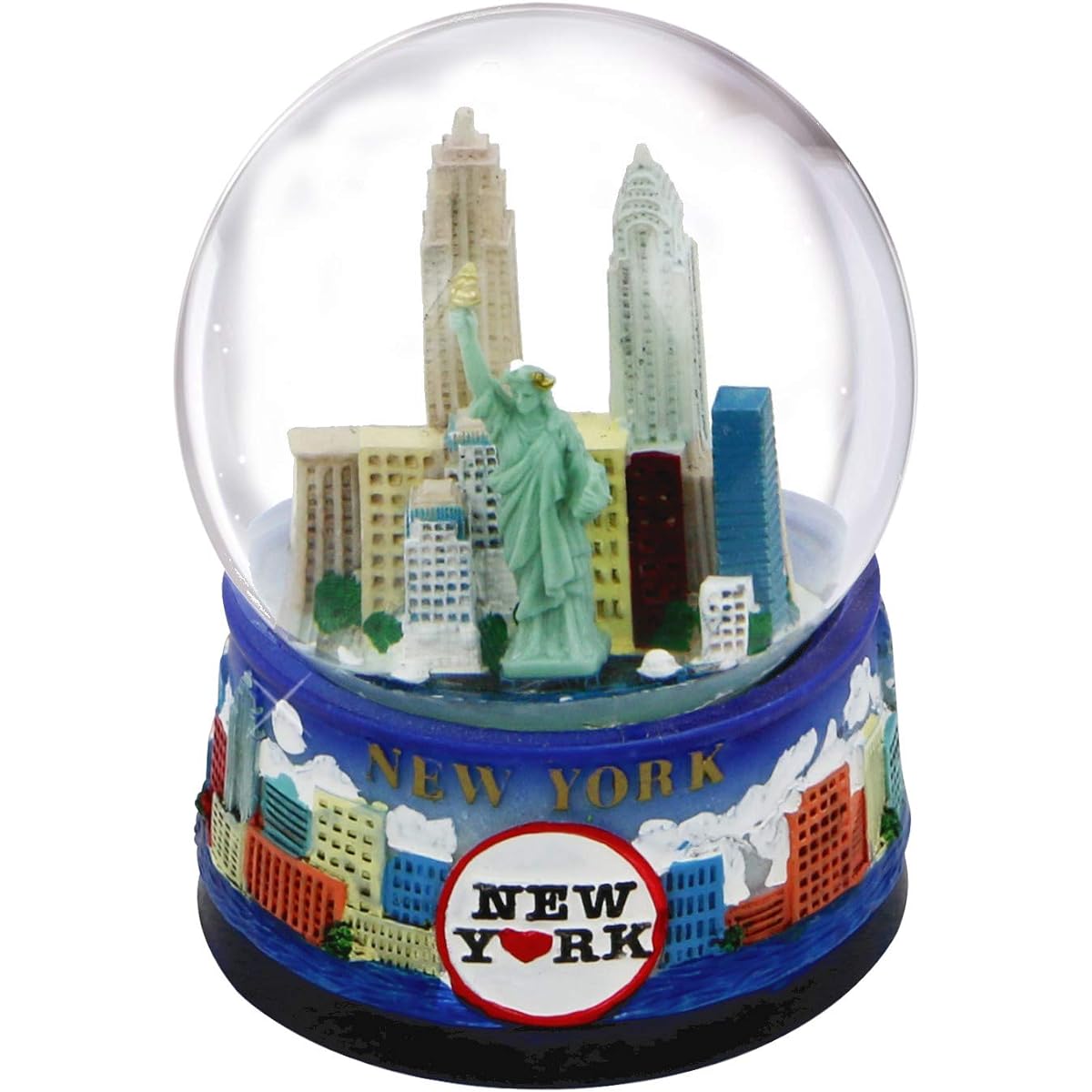 New York Snow Globe -65MM Skyline 614, New York Snow Globes, New York Souvenirs