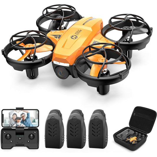 mini drone, for beginners, for kids, with storage case, hand-thrown take-off mode, headless mode, high-speed turning mode, altitude maintenance, 2.4GHz, 4CH, mode 1/2 free conversion, domestically certified, gift, elementary school student, HS420, orange