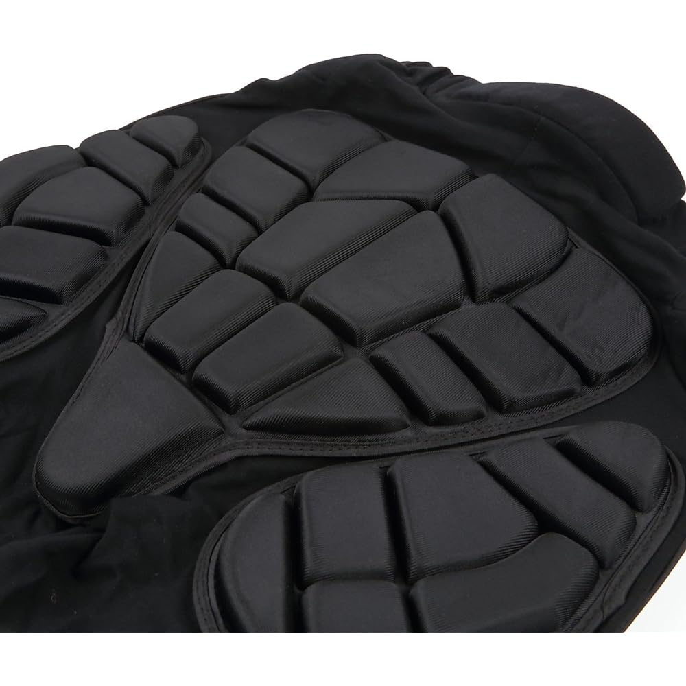 High impact absorption EVA material hip protector black / Available in 8 sizes from XXS to XXXL Butt guard Snowboard Skateboard [WL Products] HP040