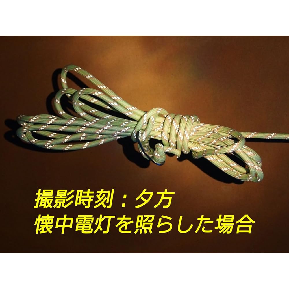 ELLISSE Luminous + Reflective Guy Rope (Tent Rope) 5.0mm x 20M TGR-20