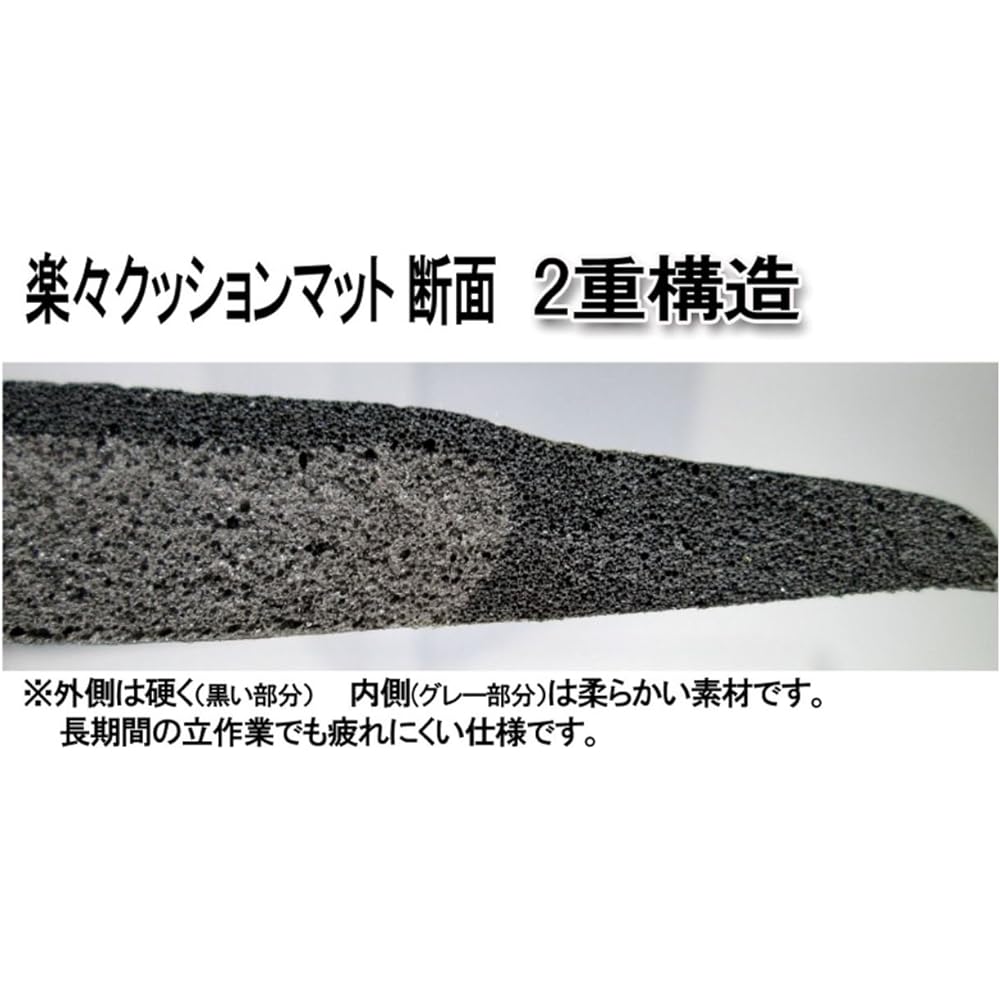 MISM Fatigue Reduction Mat Easy Cushion Mat 6090 BK Black