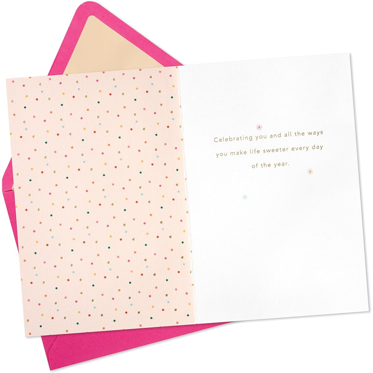 Hallmark Signature Birthday Card for Her (Sparkly Birthday Cake)