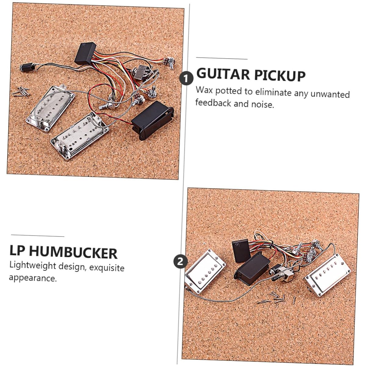SWOOMEY 1 Set Select Single Coil Pickup Humbucker Neck Pick Guitar Bass Guitar Active Pickup Double Coil Accessories Metal