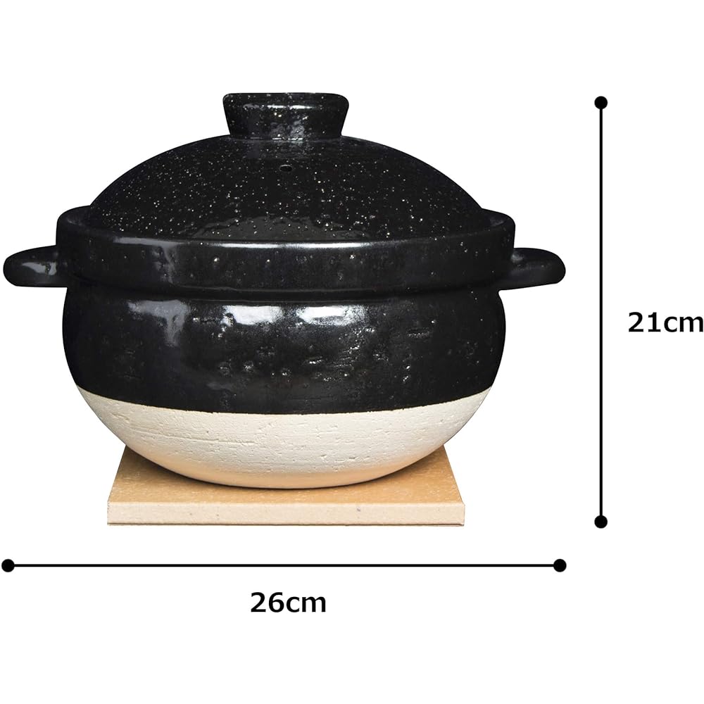 Hasenen Kamado-san Rice Pot 5-cup Cooker (For Open Fire Only) Open Fire Compatible NCT-50