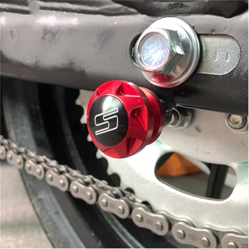 DEMUR 8mm CNC Motorcycle Swingarm Frame Slider Spool Fits for Suzuki GSX-S GSXS 125 150 750 1000 1000F GSX-S750 GSXS750 GSXS 750 GSX S750 Swingarm Slider Spool (Size : Gold)