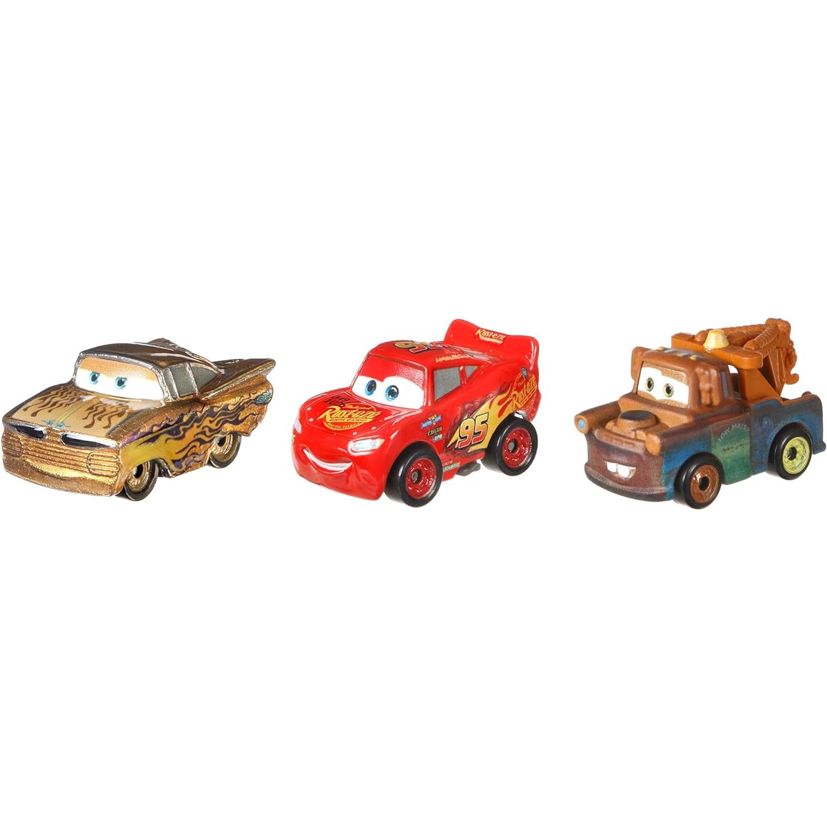 l Mini Racers Diecast Mini Car 3 Pack "Radiator Springs Series" Gold Ramone & Lightning McQueen & Mater / MATTEL 2019 CARS mini RACERS 3PACK RADIATOR SPRINGS SERIES [Parallel import goods] Disney Pixar Disney PIXAR Character car Latest movie 3 Crossroads
