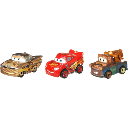 l Mini Racers Diecast Mini Car 3 Pack "Radiator Springs Series" Gold Ramone & Lightning McQueen & Mater / MATTEL 2019 CARS mini RACERS 3PACK RADIATOR SPRINGS SERIES [Parallel import goods] Disney Pixar Disney PIXAR Character car Latest movie 3 Crossroads
