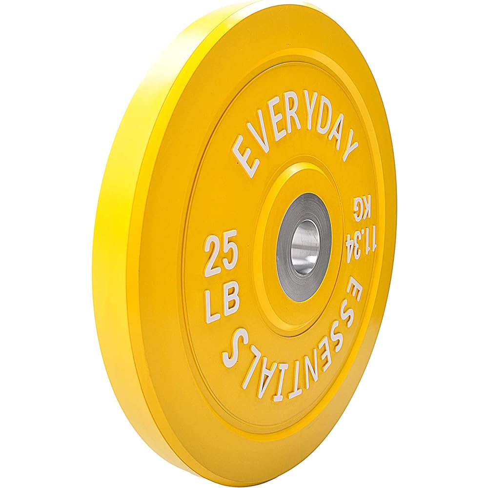 Everyday Essentials Color Code Olympic Bumper Plate Weight Plate W Steel Hub [Regular Japanese Import Product]