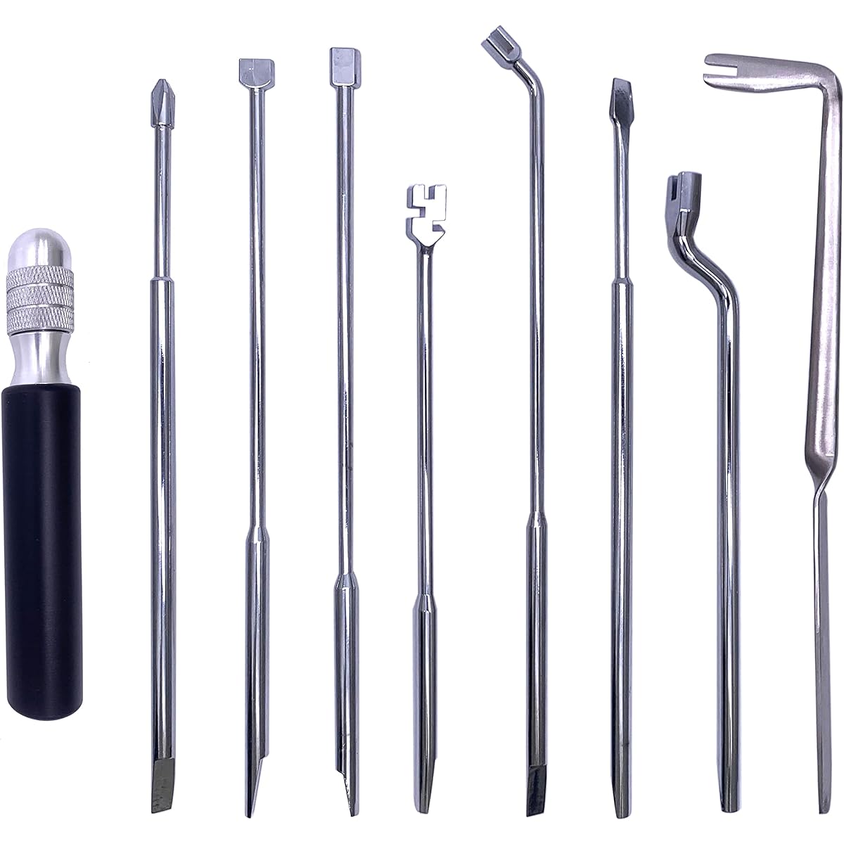TUOREN Piano Repair Tool Kit Adjustment Tool with Adjustment Screwdriver Capstan Screw Wrench Set 6 Inch Combination Tool Handle for DIY Repair Piano Tool Maintenance (8 Pieces)