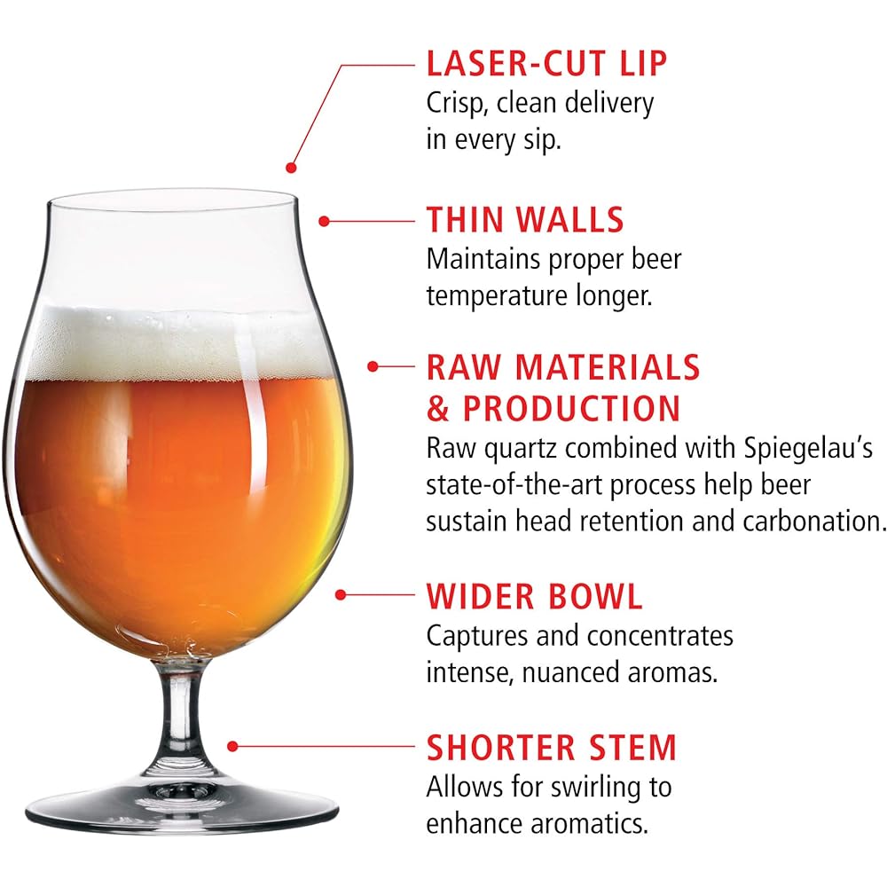 Spiegelau Beer Classics Beer Glass Tulip 440ml 4991974 4 pieces