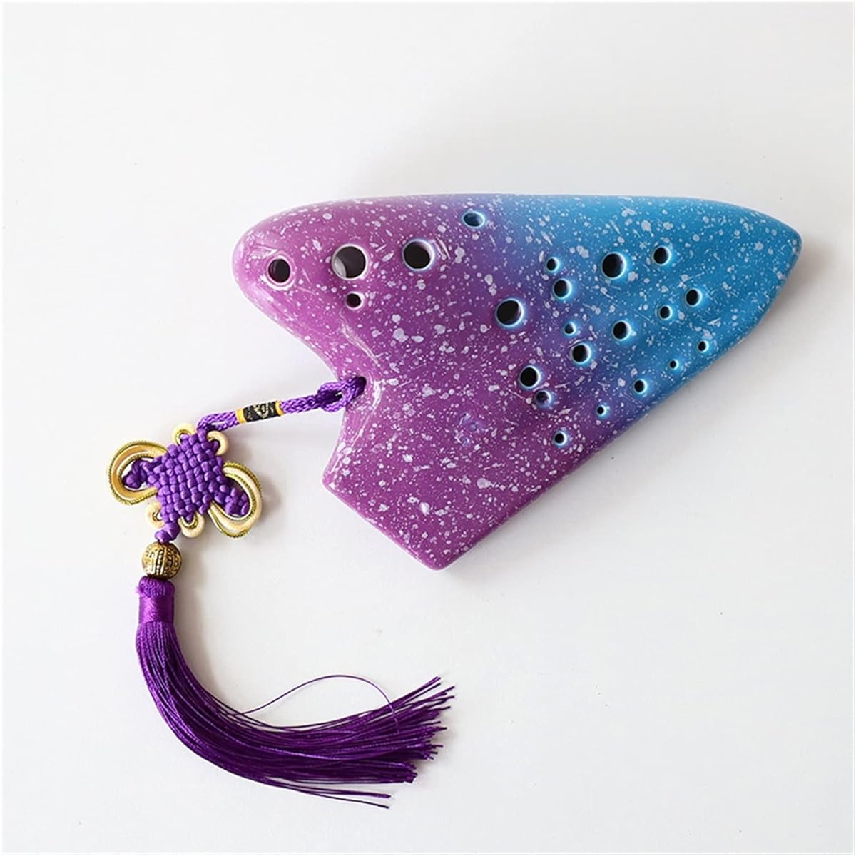 Professional Three-Tube Starry Sky Series AC Tone Ceramic Ocarina Alto C Tone Ocarina Musical Instrument Ocarina Instrument (4)