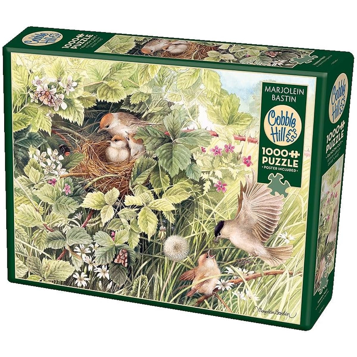 Cobble Hill 1000 Piece Puzzle - Hidden Nest - Includes Sample Poster