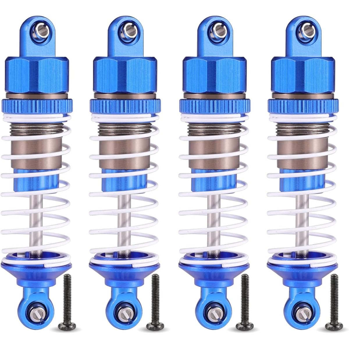 HAIBOXING 1/16 RC Shocks Full Aluminum Oil Shocks 4 Pieces All Metal Absorption Damper HBX16889 16890a 16889A 16889PRO (16HOP1)