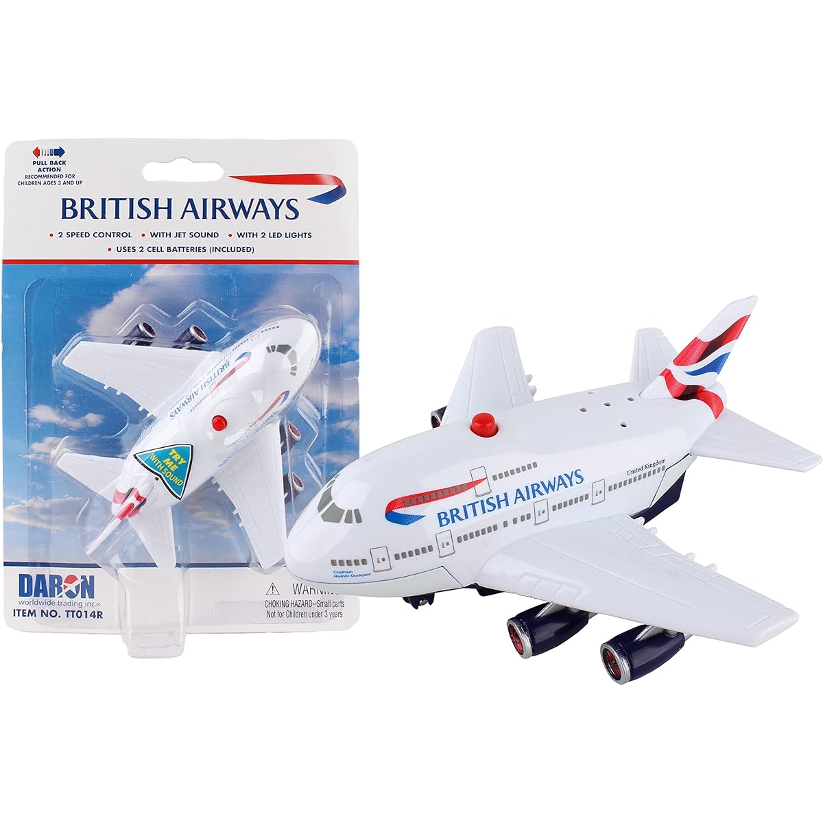 DARON Pullback Light & Sound British Airways Finished Product