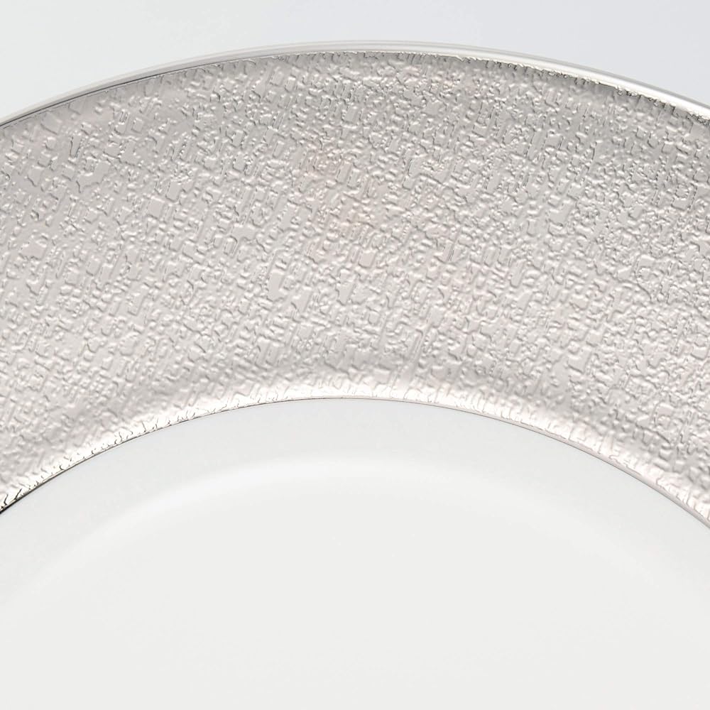 NARUMI Plate Platinum Tweed Platinum 27cm A La Carte Made in Japan 50860-5120