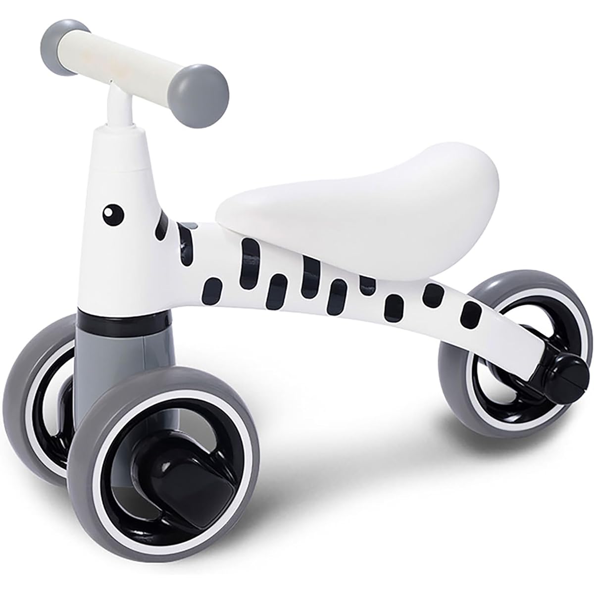 PYKES PEAK Tricycle for Kids, 1.5 to 3 Years Old, Compact, Ultra Lightweight, Stroller, Balance, Vehicle, Toy, Handle, Gift, Zebra